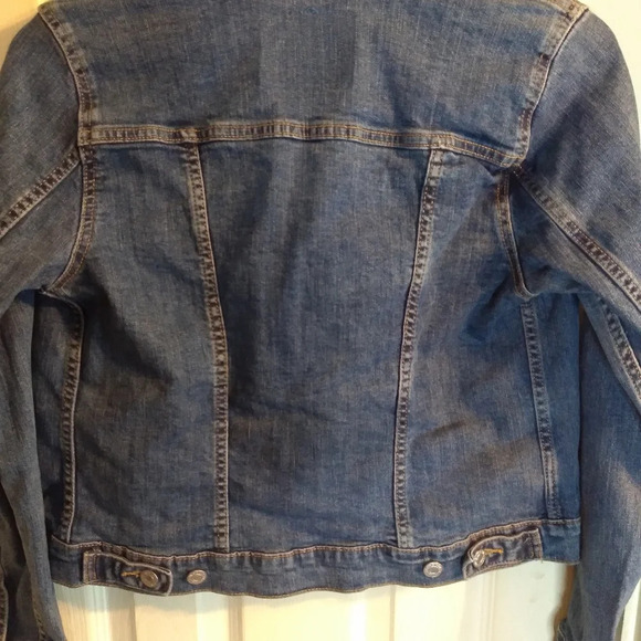 Levi's Denim truckers jacket blue sz PS - Picture 5 of 8
